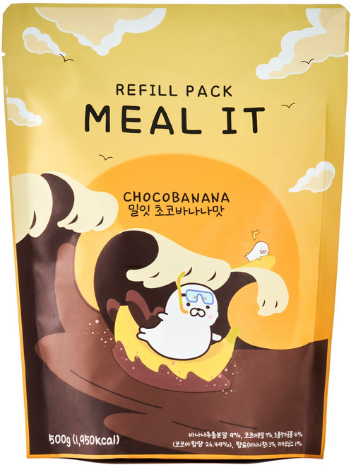 밀잇 식사대용 단백질 쉐이크 초코바나나맛 리필팩, 500g, 1개