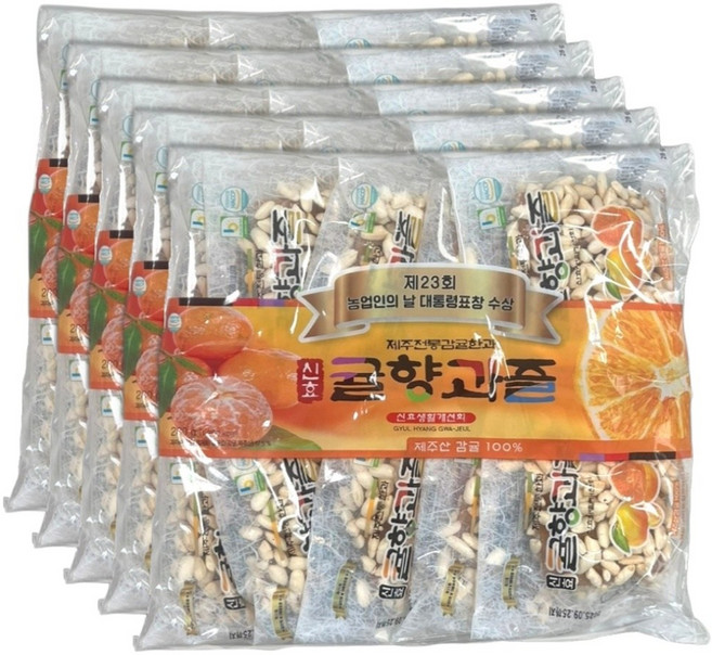 제주 신효 귤향과즐 50개입 전통 수제 감귤 한과, 1.4kg, 1개