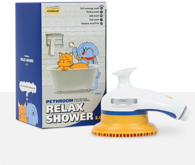 페스룸 릴렉스 샤워 2.0 강아지/고양이 전용 프리미엄 샤워기, 1개