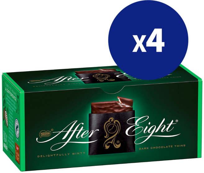 네슬레 독일 After eight 페퍼민트 씬 민트 초콜렛 200g x4팩, 4개
