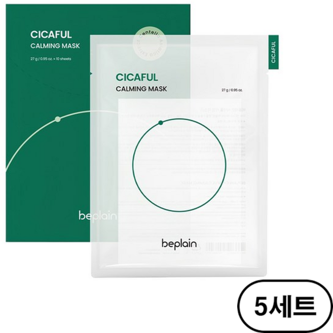 비플레인 시카풀 카밍 마스크 27g, 10개입, 5개
