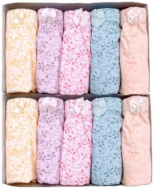 엘에이스 순면 100% 엄마속옷 할머니 팬티 빅사이즈 10종 세트 AB06