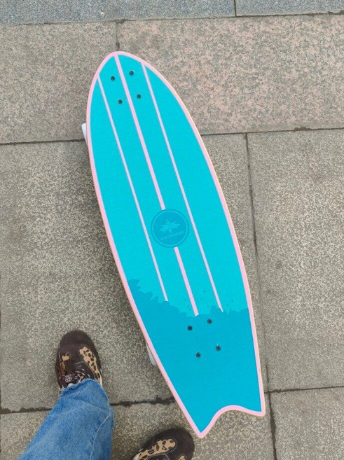 專業陸地衝浪板滑板，適合女生初學者兒童，低價庫存品, 如圖所示, 1個