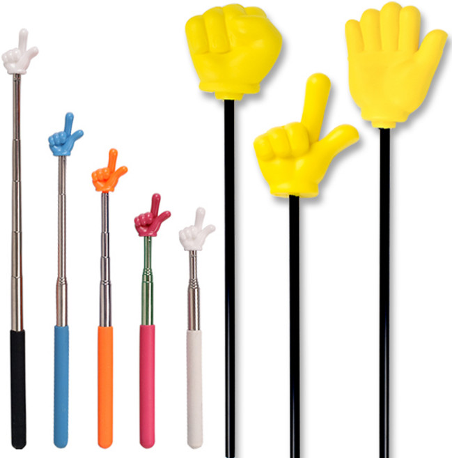 손가락 지시봉 대형 가위바위보 스펀지 안테나 손가락봉 레크레이션 지적 수업 교육 지휘봉, 2-1. 안테나 / 블랙