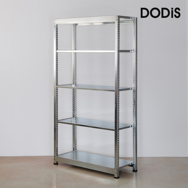 누들랙 5단 아연랙 경량랙 철제 메탈 선반 창고 앵글 9004502100, 선반(기본5단)900x450, 연결형(독립형필요) 기둥 1800