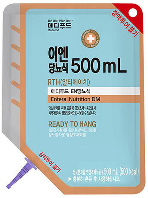 메디푸드 RTH 이엔 당뇨식500 500ml x 20팩 환자 영양식 환자식 식사대용, 20개