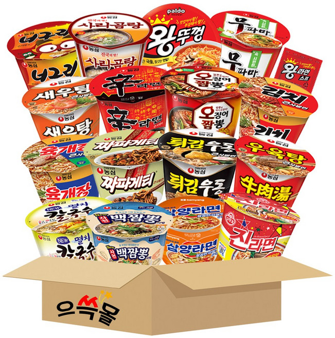 농심 삼양 오뚜기 팔도 컵라면 큰컵 16종 2호 세트, 1개