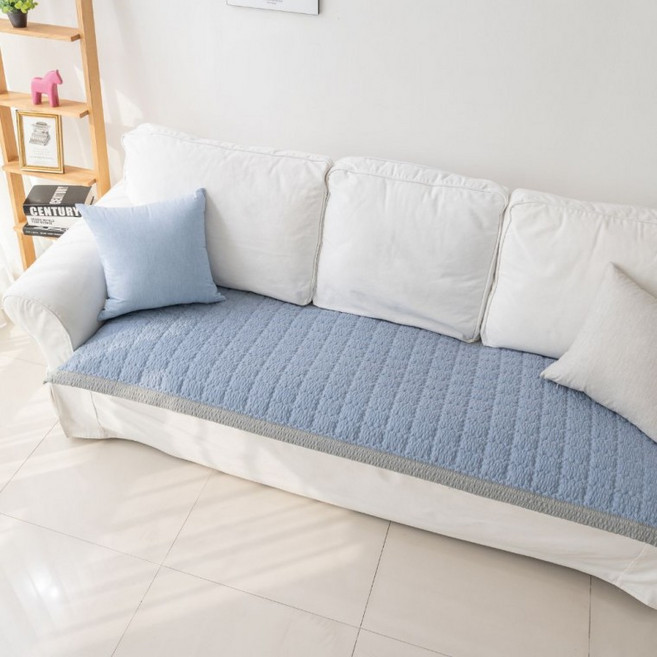 한빛카페트 에어쿨 냉감 매쉬 소파패드 4인용 65x230cm, 4인용(65x230cm)_블루