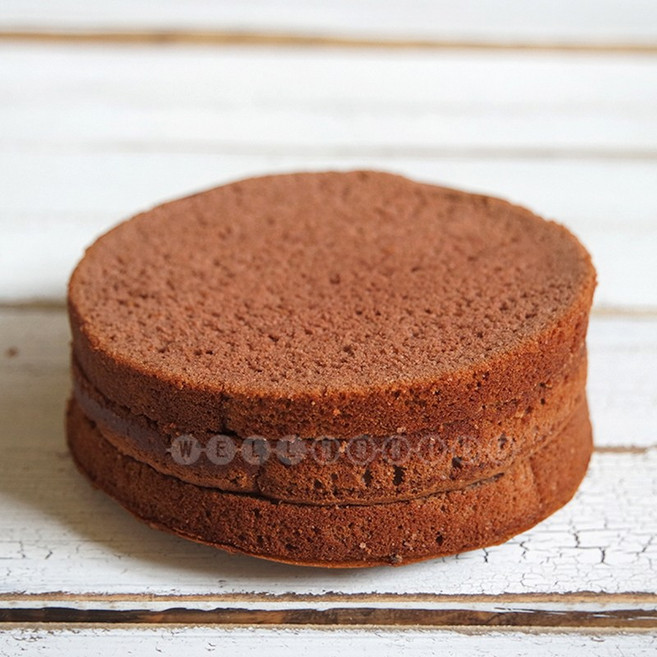 (아이스박스 무료) 웰베이킹 초코 케익시트 1호 (3단슬라이스) / 케익 만들기, 6개, 230g