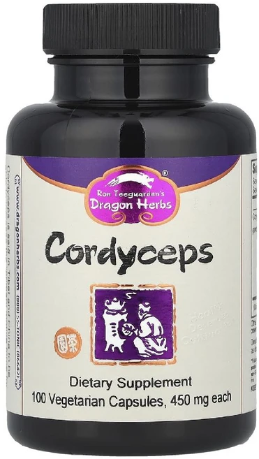 드래곤 허브 Dragon Herbs 동충하초 450mg 베지 캡슐 100정, 1개, 기본, 2kg - 쿠팡