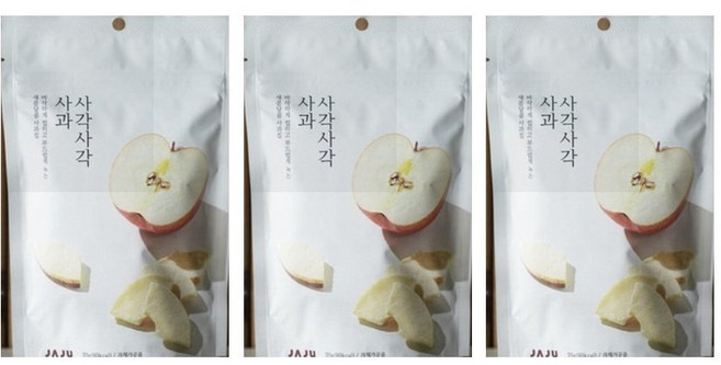 JAJU 자주 사각사각사과 3개, 20g