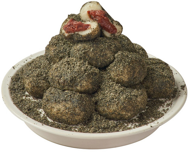 하람떡방 당일생산 굳지않는 저당 팥 앙금 흑임자 찹쌀떡, 1개, 1.8kg