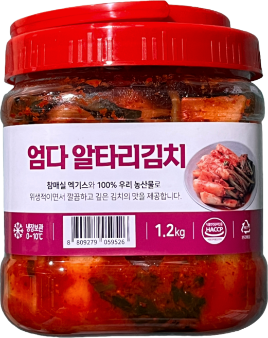 엄다식품 알타리김치(총각김치) 1.2kg
