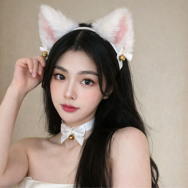 5시 당일출발 78가지 인싸머리띠 놀이공원 사진관납품 토끼머리띠 헤어밴드 빠른배송, 17 화이트냥