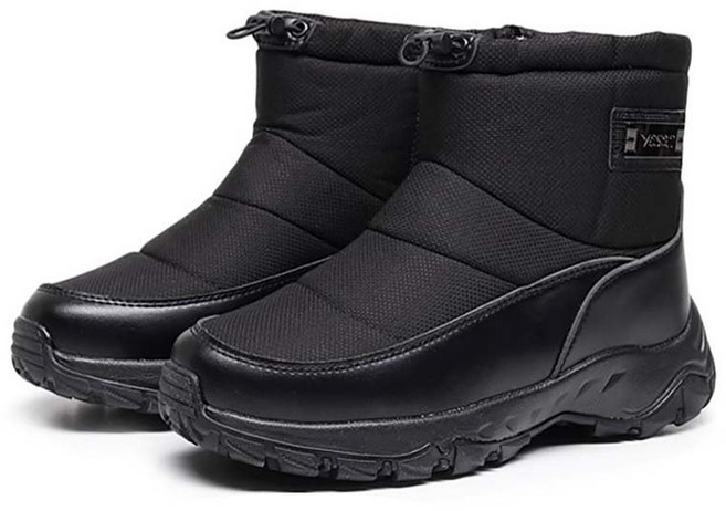 YANGTA 양털 안감 겨울 방한 보온 남자 스노우 부츠 가벼운 미끄럼방지 남자 방한화