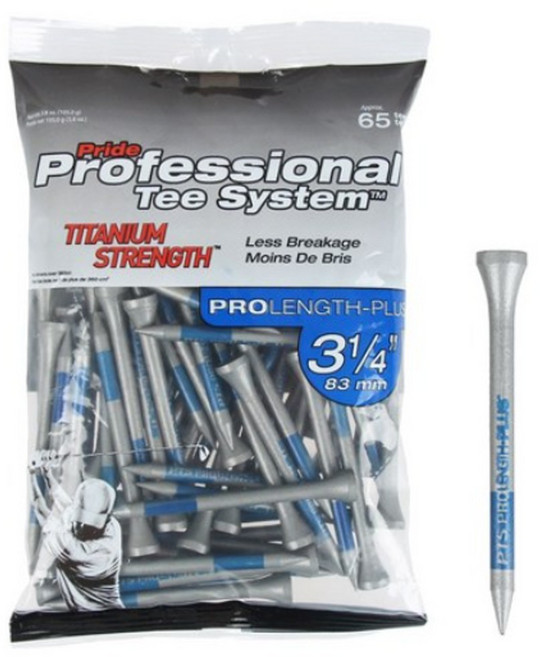 프라이드골프티 티타늄 스프렝스 우드 골프티, 실버+블루 1개, 1개