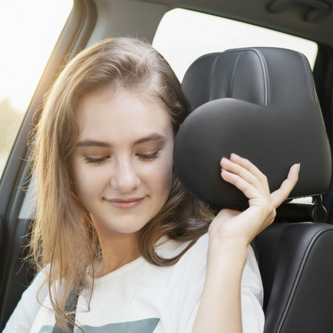 자동차 목쿠션 차량용 머리받침대, 1개, 상세페이지 참조