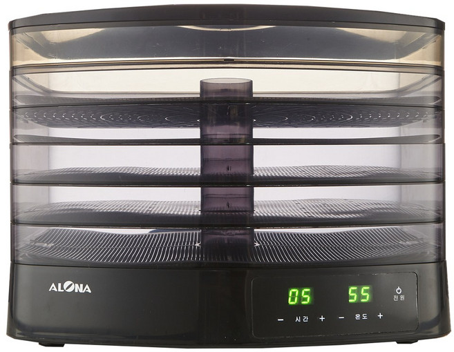 아로나 식품건조기 과일 야채 고추 국산 가정용식품건조기 3단 5단 7단, ALD-500TB(5단블랙)