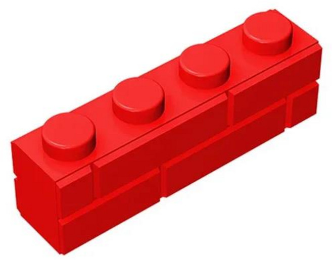 아스라다 Gobricks 100g 15533 특수 벽돌 1x4 프로필이있는 배치 부품 MOC 빌딩 블록 DIY 타일 영화 장면, 33 010