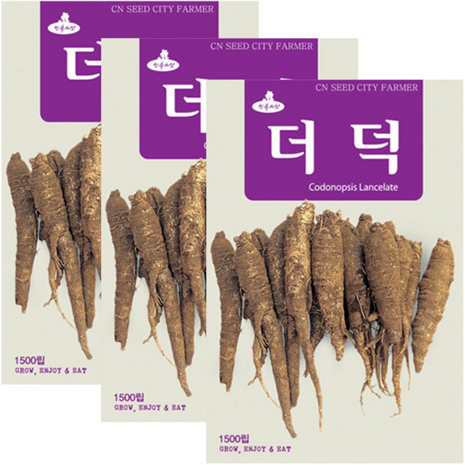 세인화분 더덕씨앗 1500립 더덕씨 뿌리식물 뿌리채소 더덕 씨앗, 3개