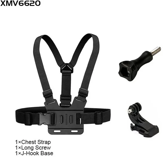 액세서리 조정 가능한 가슴 마운트 하네스 스트랩 벨트 GoPro Hero 13 12 11 10 9 8 7 6 5 4 DJI OSMO Inst, 01 chest-3