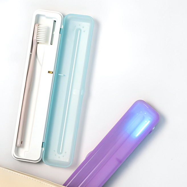 공간온 살균효과 칫솔 살균기 휴대용 선물용 weety, 파스텔 블루