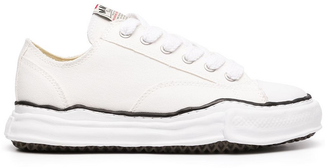 메종미하라야스히로 레이스업 스니커즈