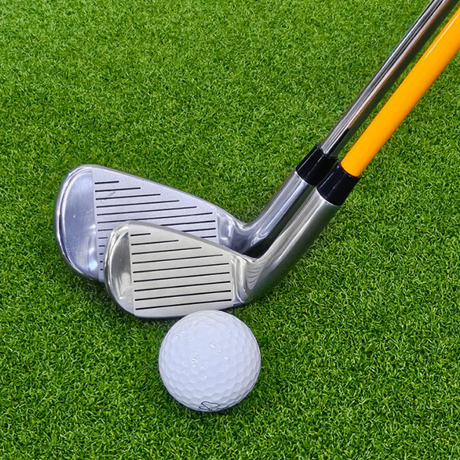 미니아이언 골프스윙연습기 스윗스팟 임팩트 센터가이드 슬라이스 훅 방지 스윙분석 연습도구, 1개, 남성-스틸