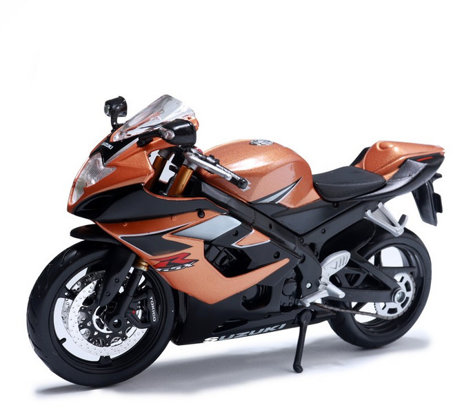 마이스토 1:12 스즈키 GSX-R1000 브라운 모형오토바이 다이캐스트 바이크 장난감, 1개