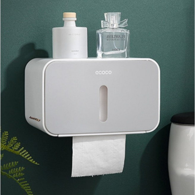 몰래 화장실 휴지걸이 기본형, 그레이, 1개