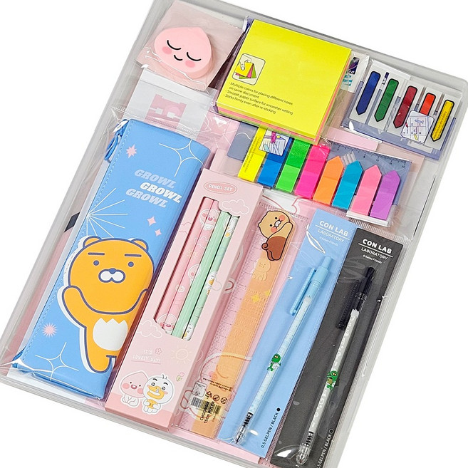 카카오프렌즈 플러스 문구세트 신학기 학용품 단체 선물, 1개, 어피치