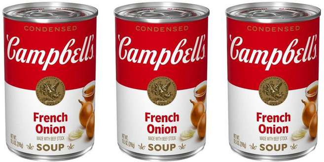 캠벨 프렌치 어니언 양파 스프 298g 3개 캔 통조림 수프