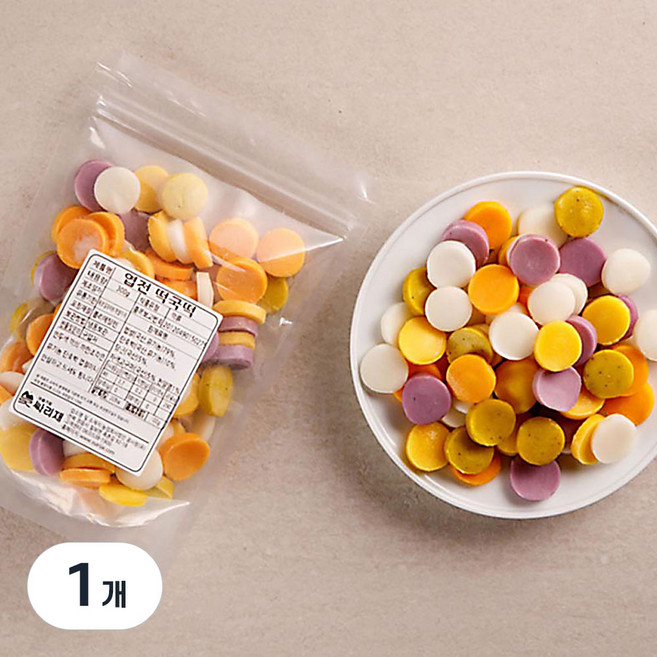 마을기업싸리재 국산 유기농 엽전 떡국떡 300g, 1개