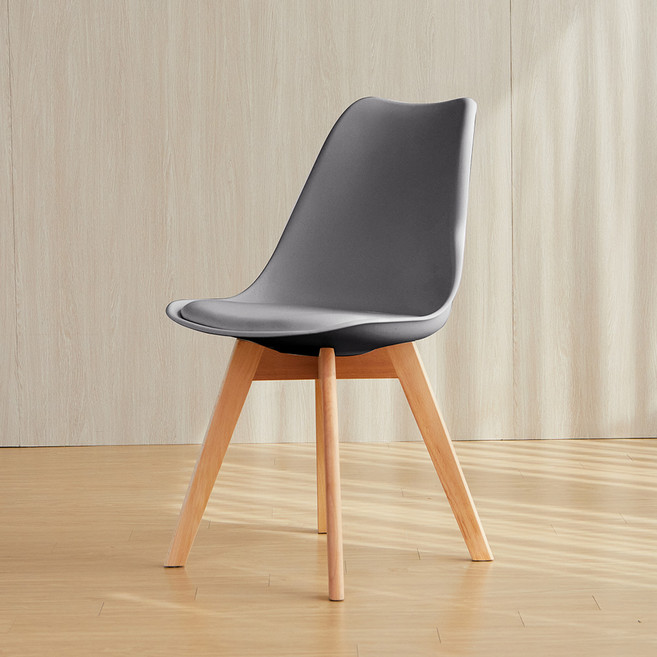 [리비니아] 606 에펠의자 카페 업소용 1인용 디자인체어 인테리어의자, 1개, 그레이