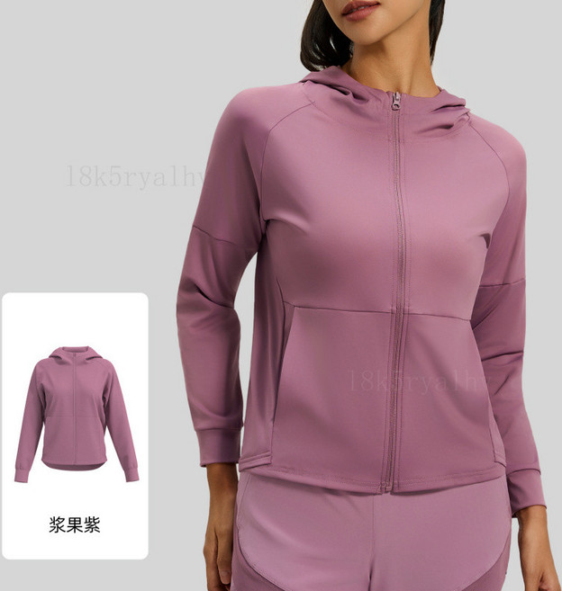 連帽運動外套 女 寬鬆 瑜珈健身開衫 防風透氣 拉鍊修身