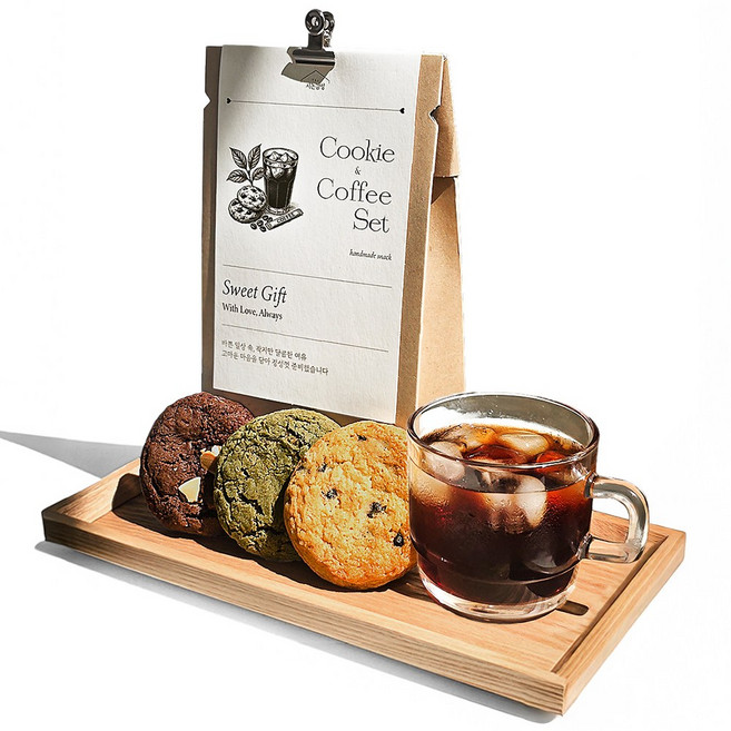 [쿠키&콜드브루 답례품] 단체 선물 세트, 1박스, 단일