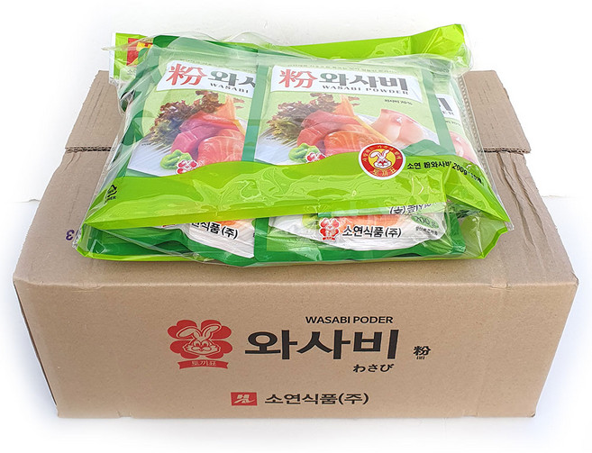 소연 국내제조 와사비분말 와사비 분 가루, 200g, 40개
