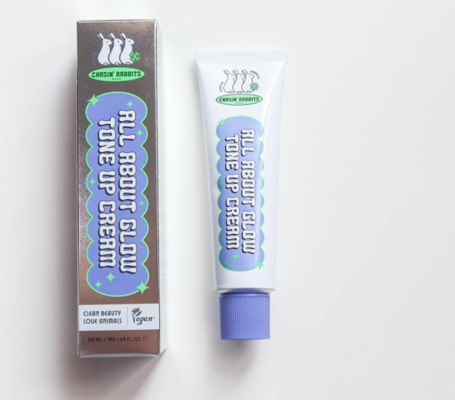 체이싱래빗 CHASIN'RABBITS 올어바웃 글로우 촉촉밀착 화잘먹크림 수분톤업크림 애플민트잎추출물 나이아신아마이드, 50ML, 50ml, 1개