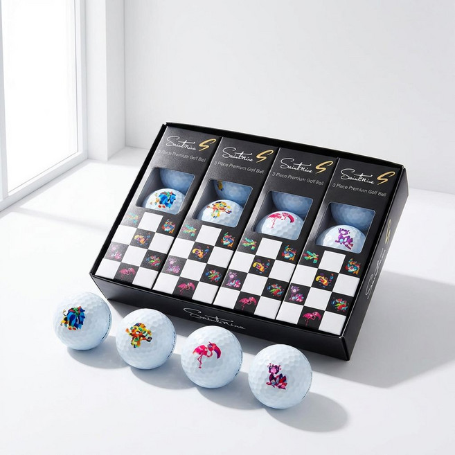 세인트나인 S 골프공 12개입X2박스 총 24개입, 혼합컬러, 12개입, 1개