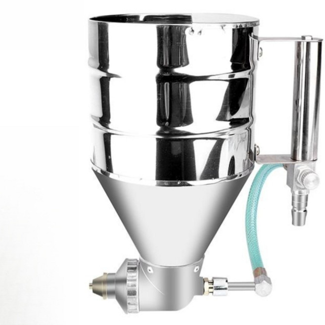 스타코 스프레이건 후끼 뿜칠 자동 도장기 코트건 공압 드라이비트 작업 기계, ABS 프리미엄 조절식 3.5L