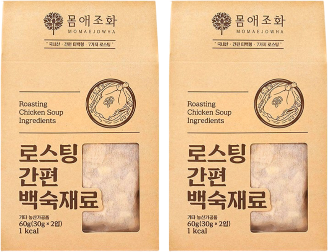 신성에프엔비 로스팅 간편 백숙재료, 60g, 2개