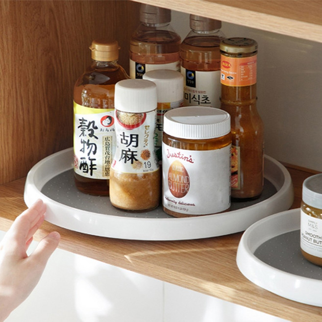 회전트레이 수납 선반 다용도 정리 쟁반, 1개