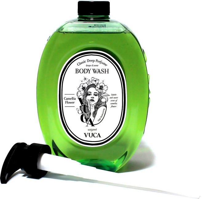 뷰카 클래식 딥 퍼퓸 바디워시 동백꽃향, 1.05L, 1개