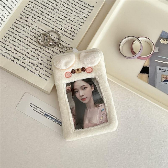 絨毛卡套 毛絨卡套 證件卡套 卡套鑰匙圈 悠遊卡卡套 可愛造型五種款式【台灣現貨 快速出貨】