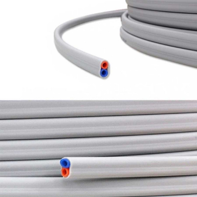 트윈튜빙 2라인 ST-TW-140 1/4 롤 100m 정수기부품, 상세 설명 참조, 1개