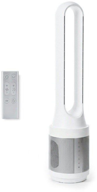 아이엔오큐 bldc 날개없는 선풍기 분리 세척 UV 살균 공기청정 4중 필터, IA-NF5300D(화이트)