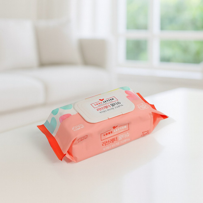 러브레터 물티슈70매(캡형) x1박스(10개)고급물티슈, 10개