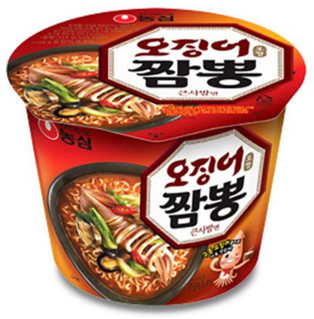 농심 오징어 짬뽕 큰사발 115gx12컵, 1개