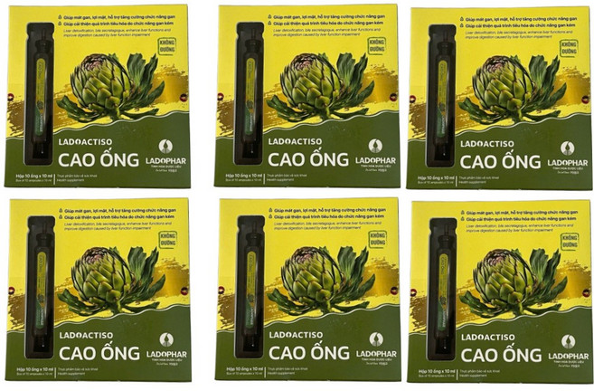 베트남 아티소 앰플 달랏 라도 아티소 아티초크 엑기스 LADOPHAR, 6개, 100ml