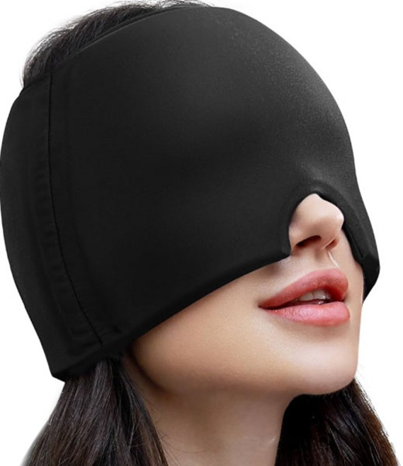 냉온 테라피 두통 숙면 헤드팩 젤마스크 머리전용 두피 냉온찜질 모자, 단품, 1개